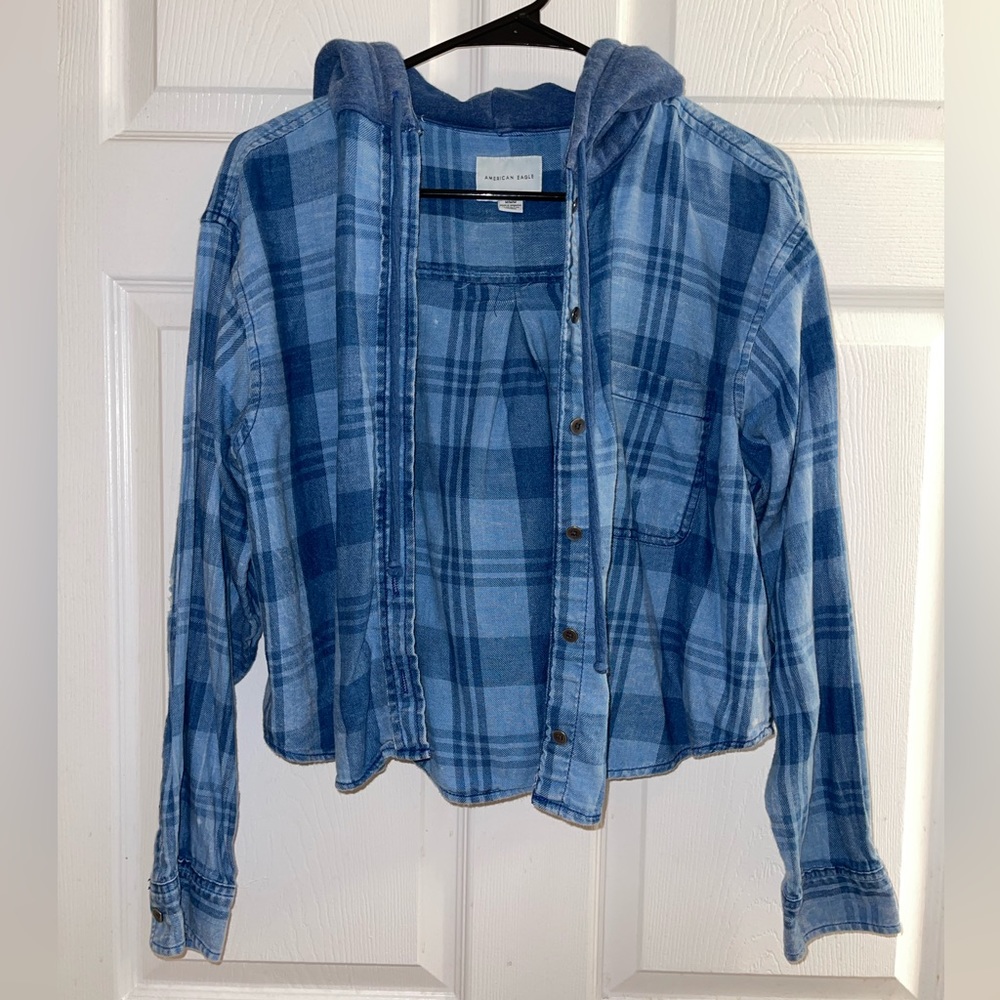 Women’s American Eagle Cropped Flannel